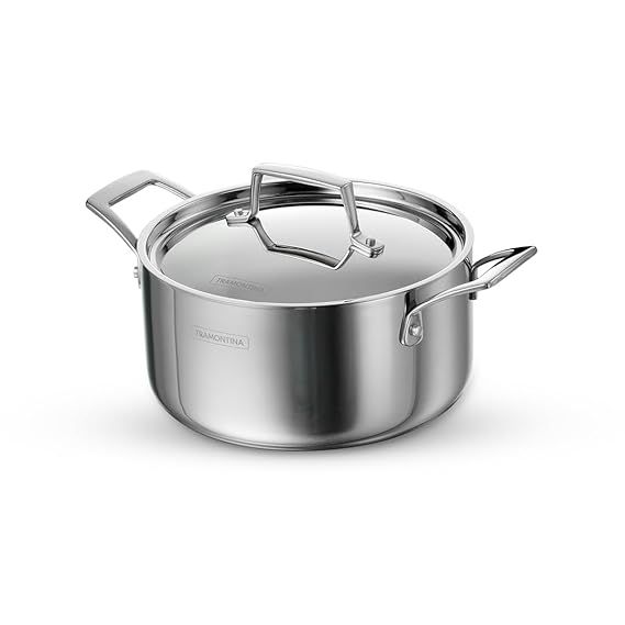 Tramontina AEION TriPly 20cm / 3.1L Stainless Steel Biryani Handi with Lid
