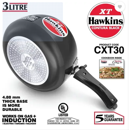 Hawkins Contura Black XT (CXT30) 3 L Inner Lid   (Hard Anodized)