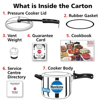 HAWKINS Stainless Steel 5l Tall Pressure Cooker