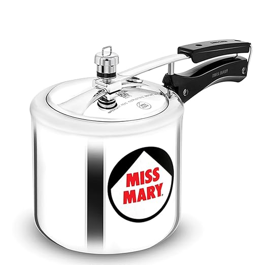 Hawkins 3.5 Litre Miss Mary Pressure Cooker, Inner Lid Cooker, Silver