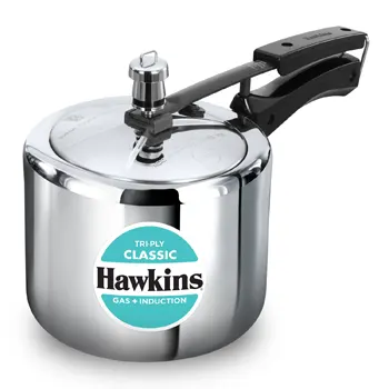 Hawkins Triply 3 Litr Classic Pressure Cooker IB Inner Lid