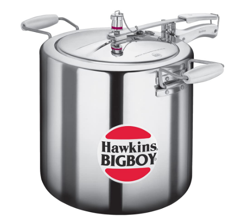 Hawkins Bigboy Aluminum Pressure Cooker, 22 Litres