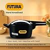 Hawkins Futura 5 Litre Pressure Cooker, Hard Anodised Inner Lid Pressure Cooker, Induction Cooker, Pan Cooker, Black (IFP50)
