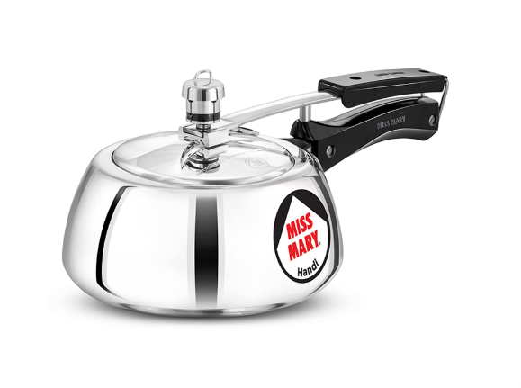 Hawkins 2 Litre Miss Mary Handi Pressure Cooker,  Inner Lid Cooker,  (MMH20),Aluminium