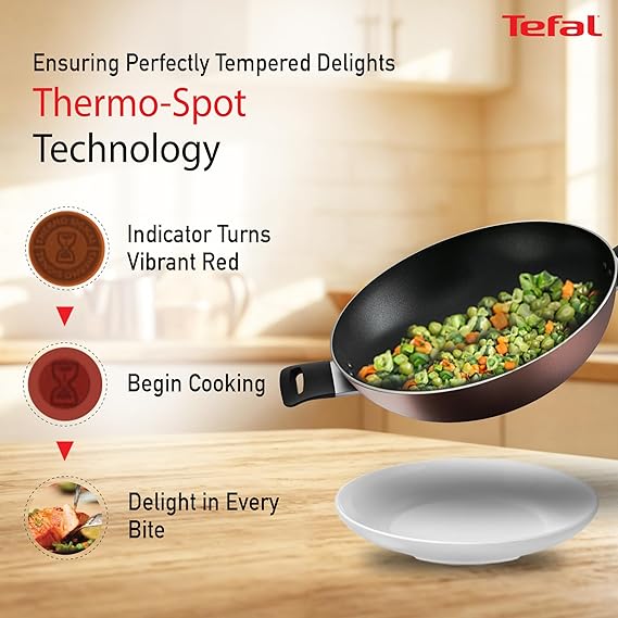 TEFAL - Day By Day Kadai (28 cm + Glass Lid)