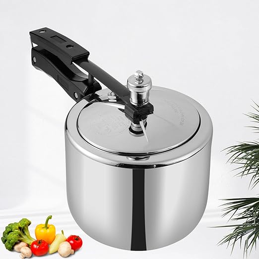 Vinod Straight Platinum Triply Stainless Steel Inner Lid Pressure Cooker - 3Litre