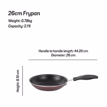 Meyer Merlot Non-Stick Open Frypan, 26cm