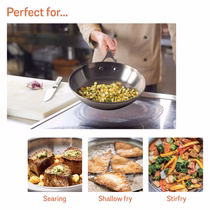 Meyer Select Stainless Steel Frypan, 26cm (Induction & Gas Compatible)