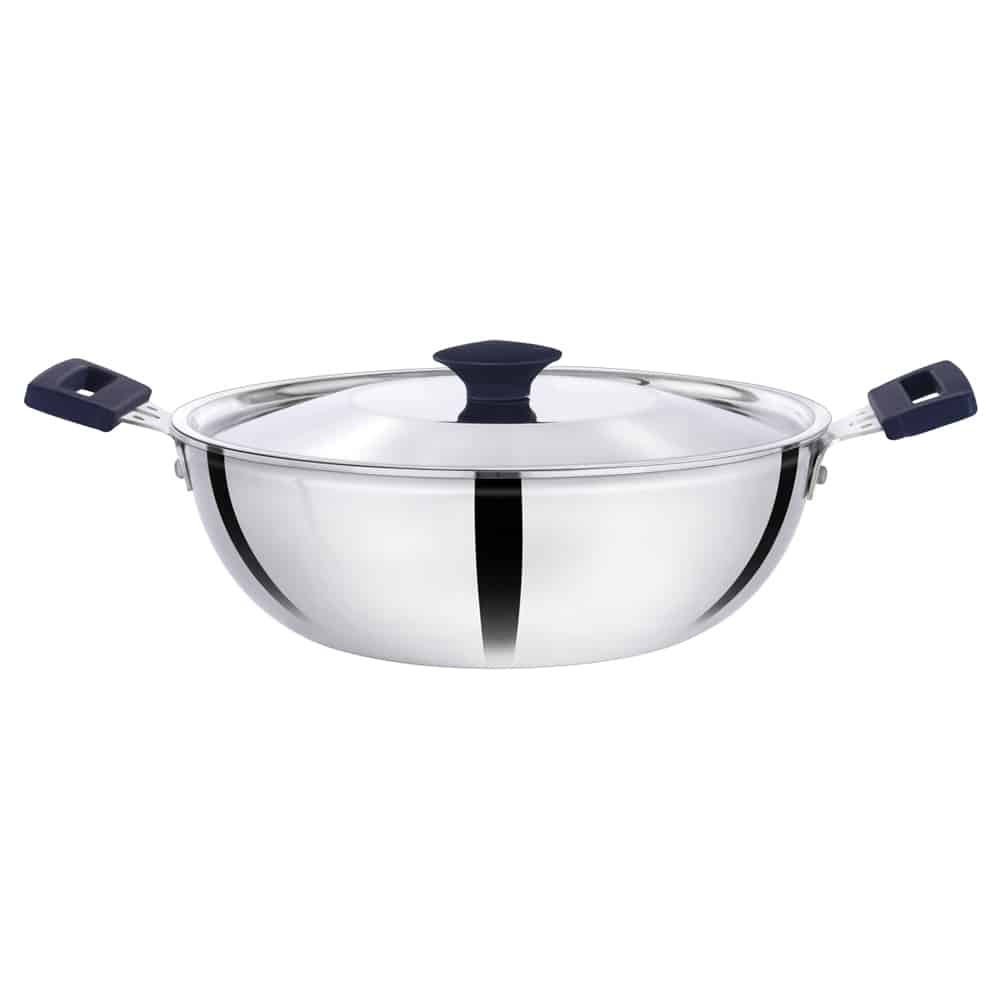 Premier Elite 3-PLY Stainless Steel Kadai 24CM
