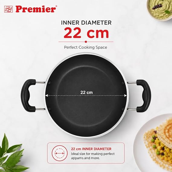 Premier Non-Stick Appam Pan Supreme 22 cm